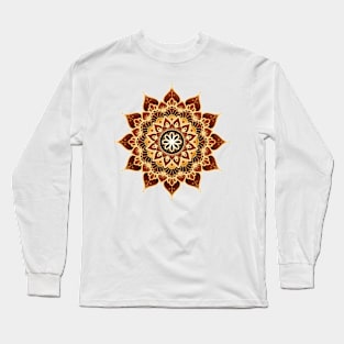 Sacral Chakra Mandala (series) Long Sleeve T-Shirt